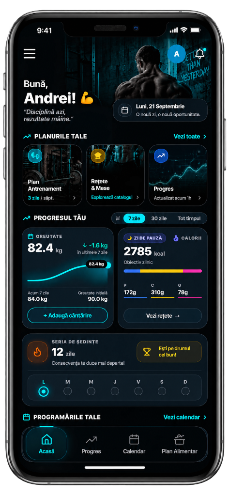 Dashboard & Antrenamente